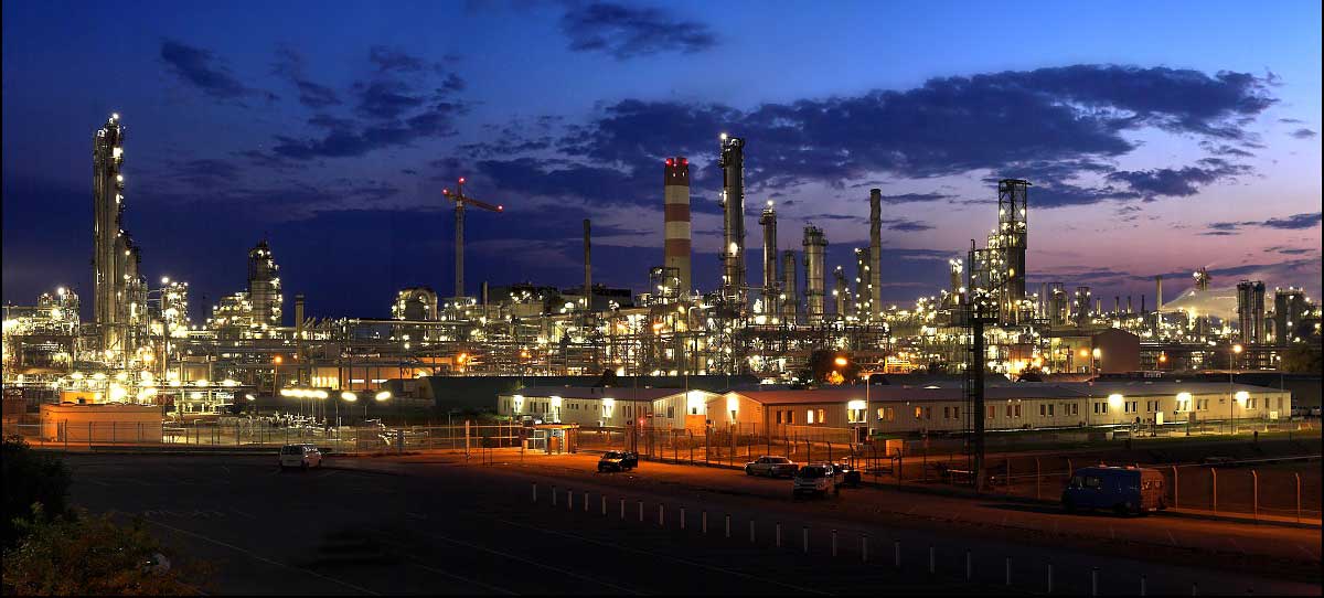 Industrial process facility supported by precise instrumentation